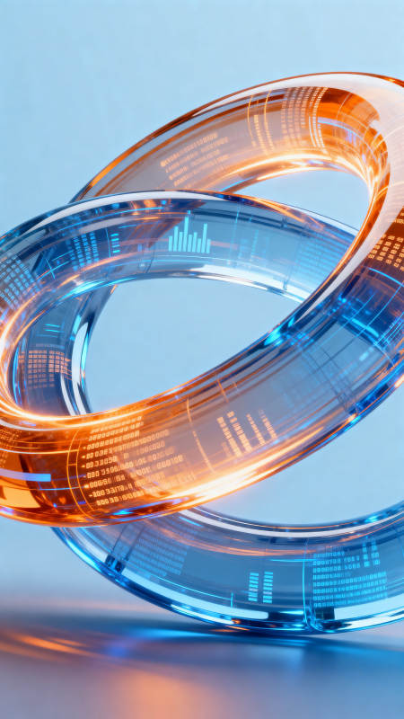 科技感数据环链设计图片