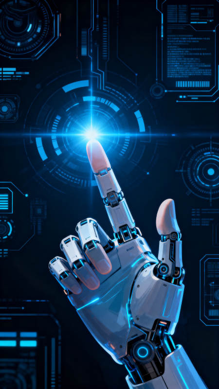 机器人触碰科技界面图片