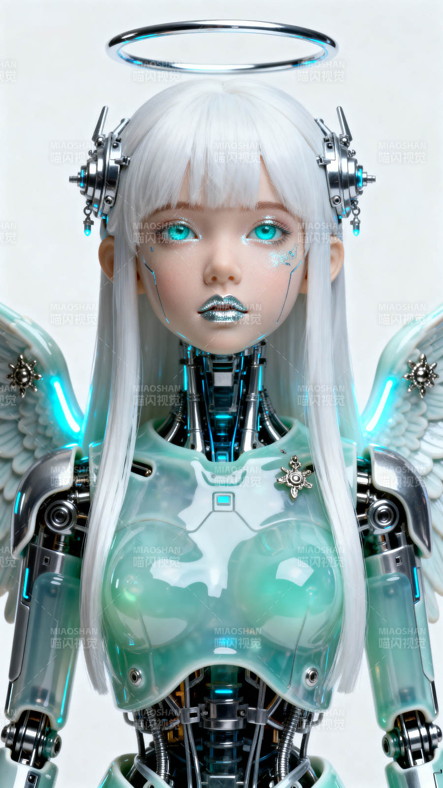 赛博天使机械少女图片