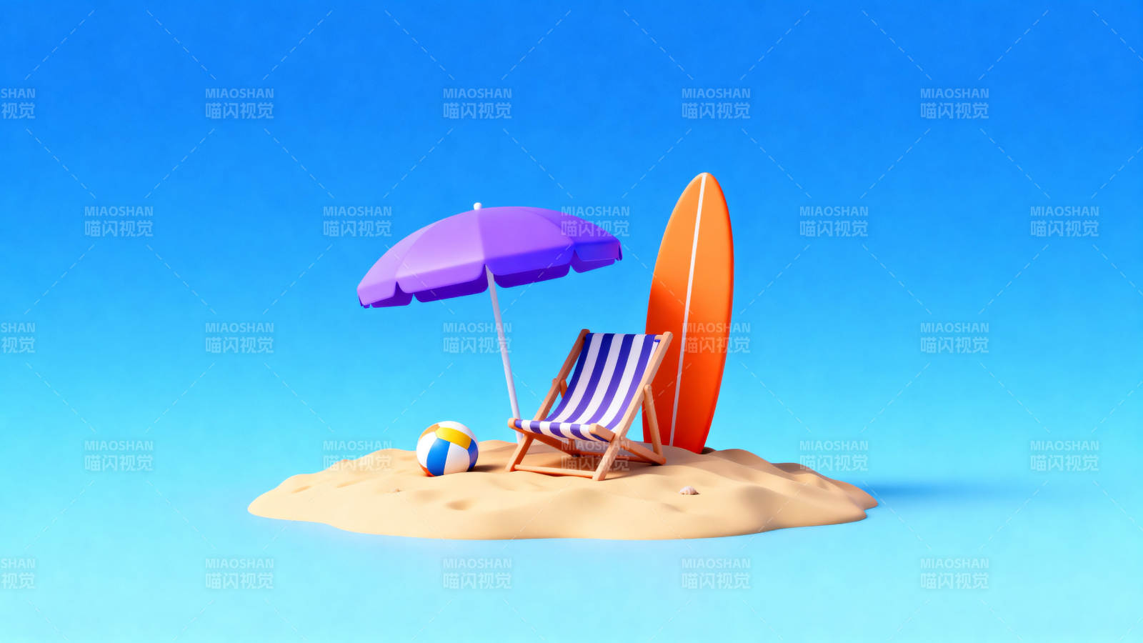 沙滩度假夏日风情图片