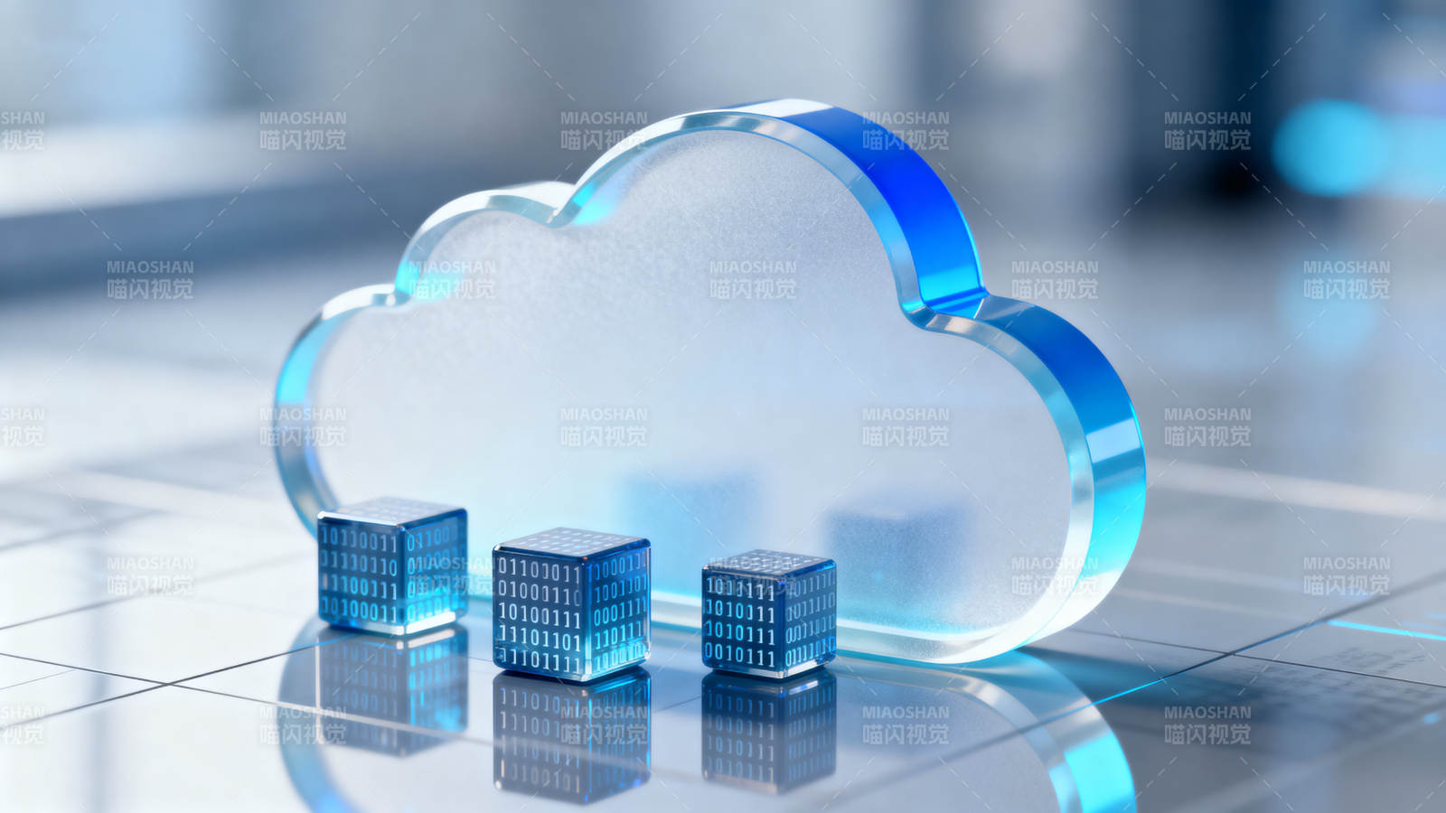 云计算数据存储科技概念图片