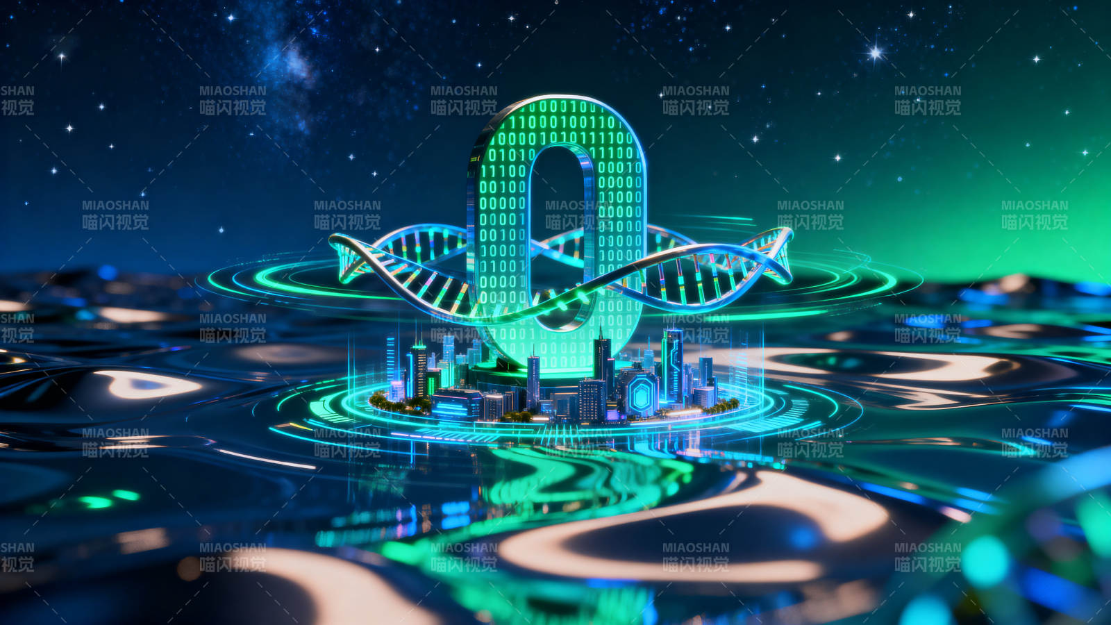 数字城市科技未来图片