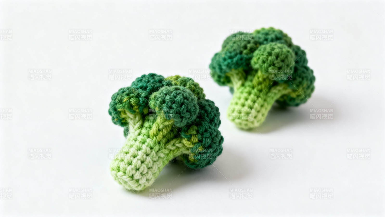 手工编织西兰花模型图片
