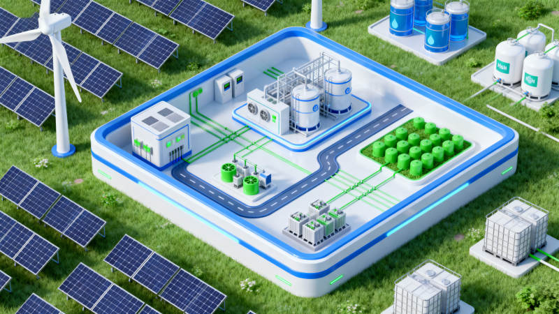 新能源生产基地示意图图片