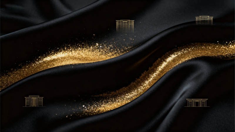 黑金质感建筑图案背景图片