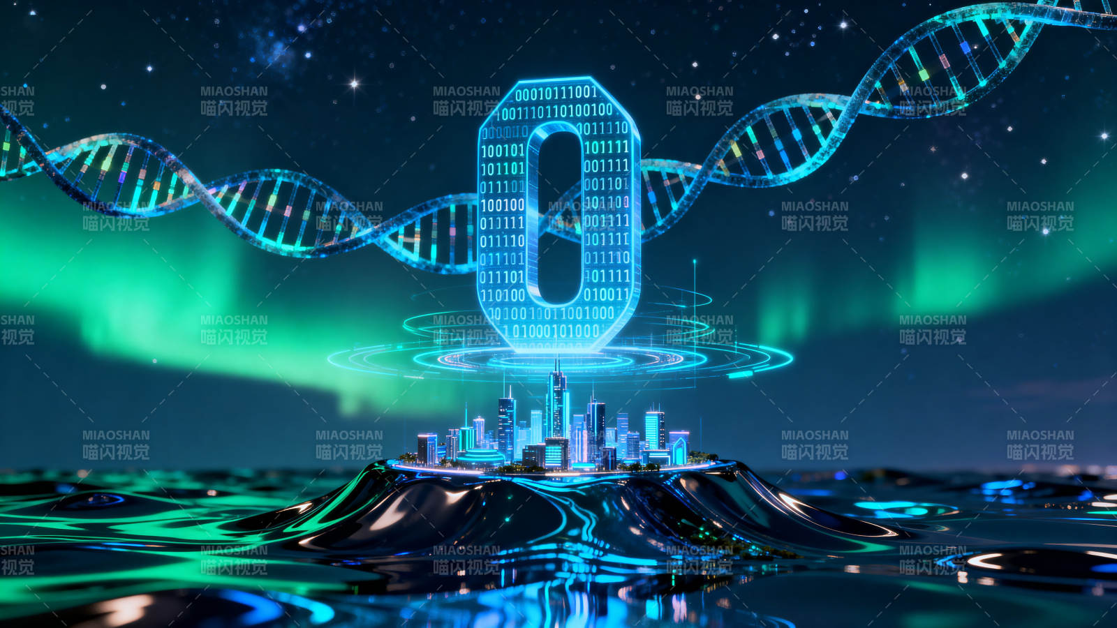 数字科技与城市未来图片