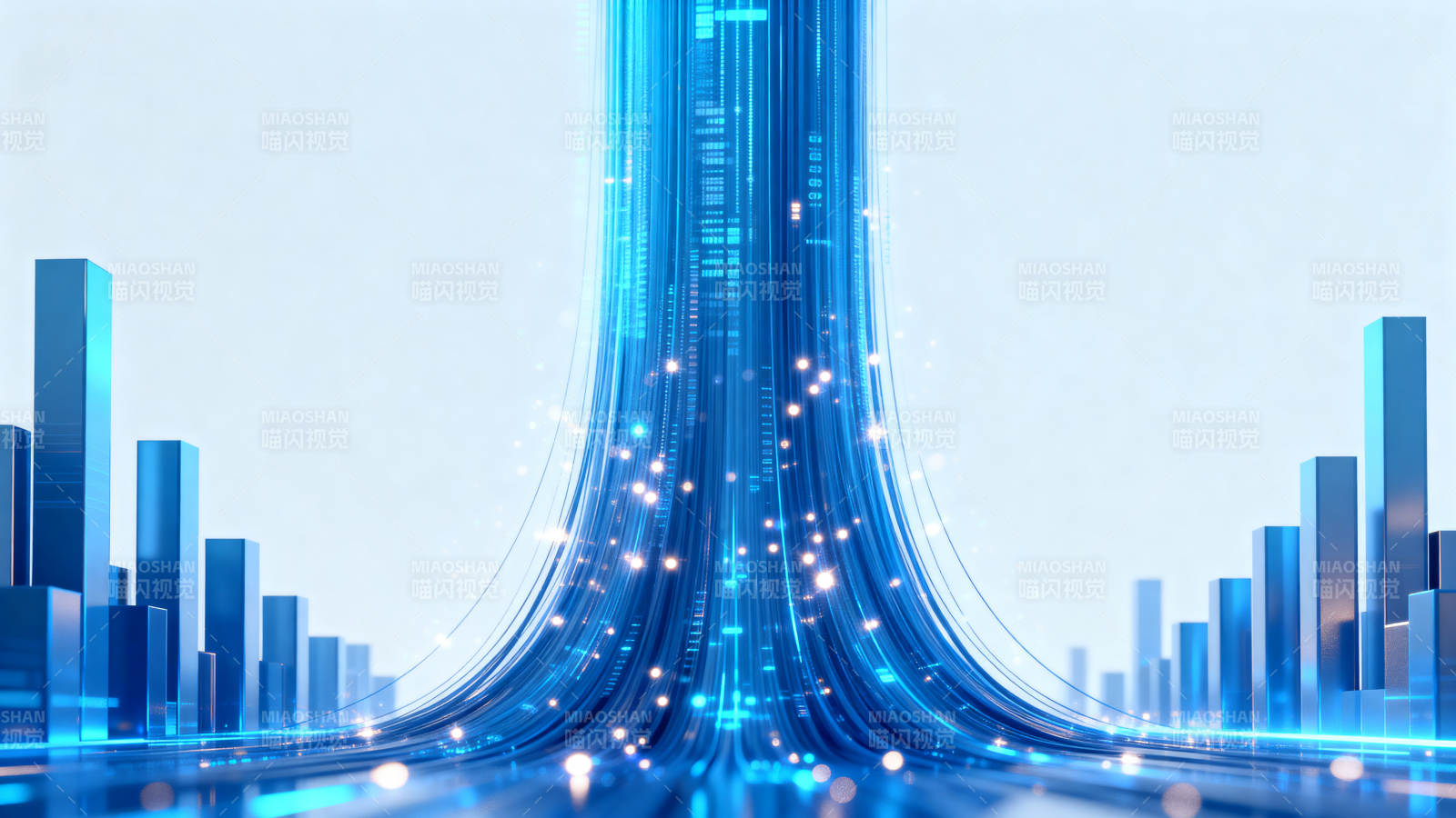 科技数据流抽象背景图片