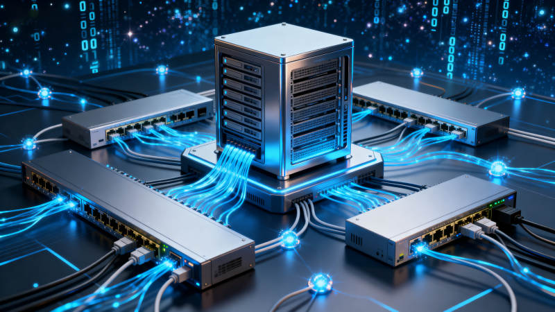 服务器网络连接系统图片