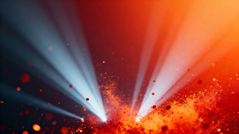 光束与粒子的抽象背景图片