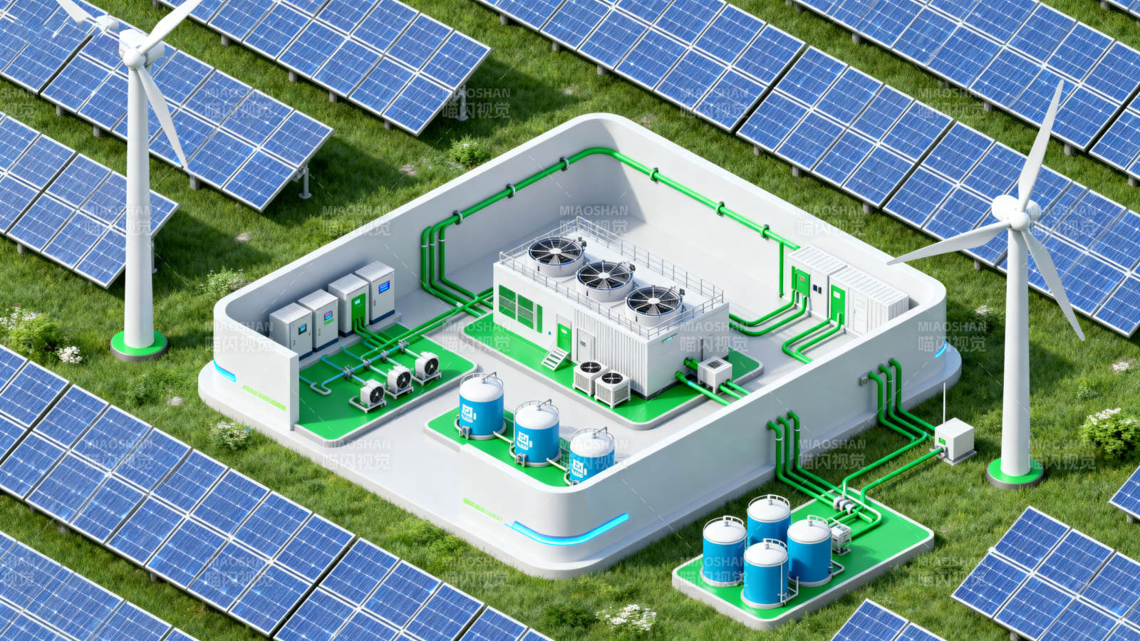 新能源发电与储能系统图片