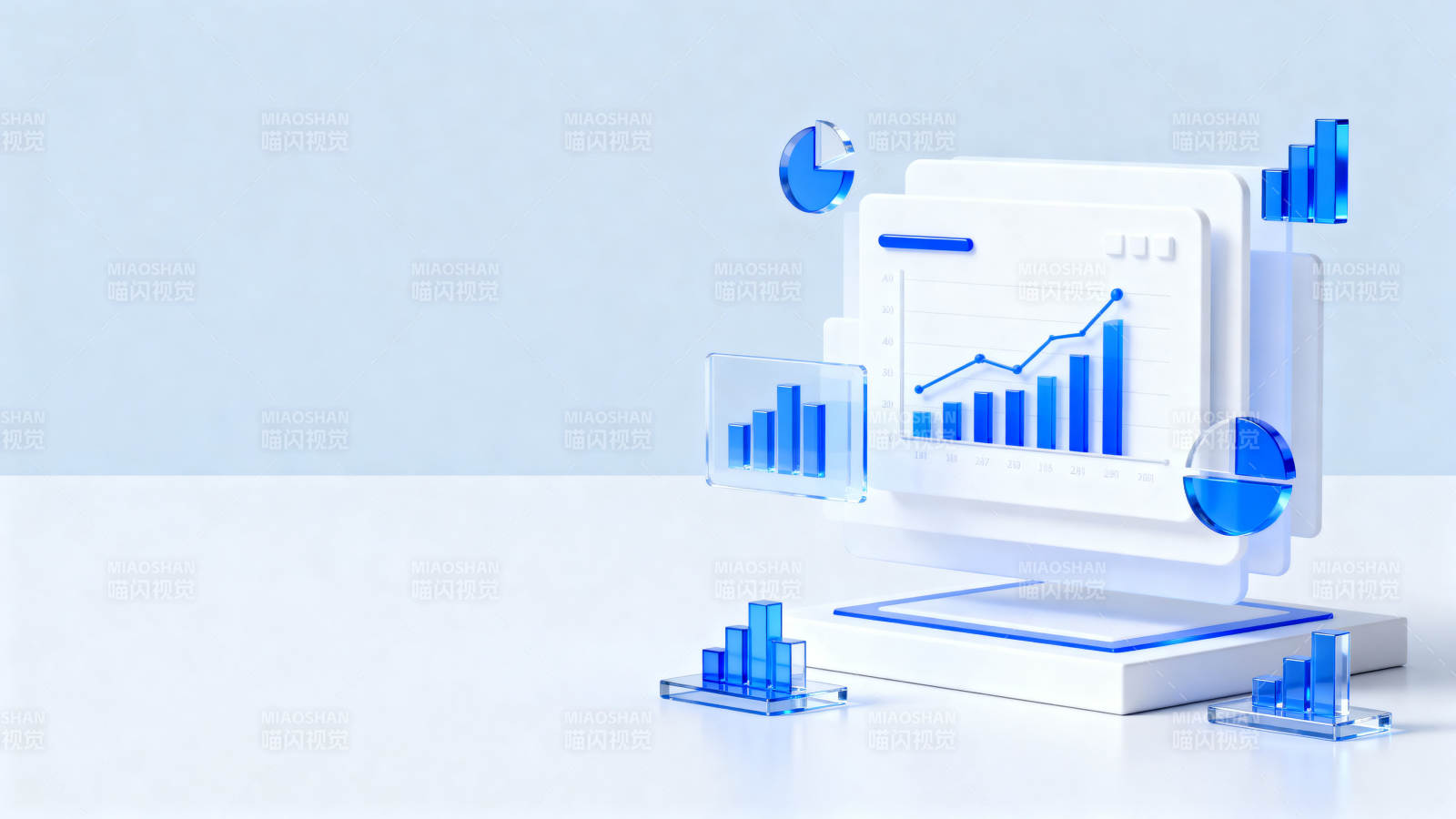 数据分析科技图表展示图片