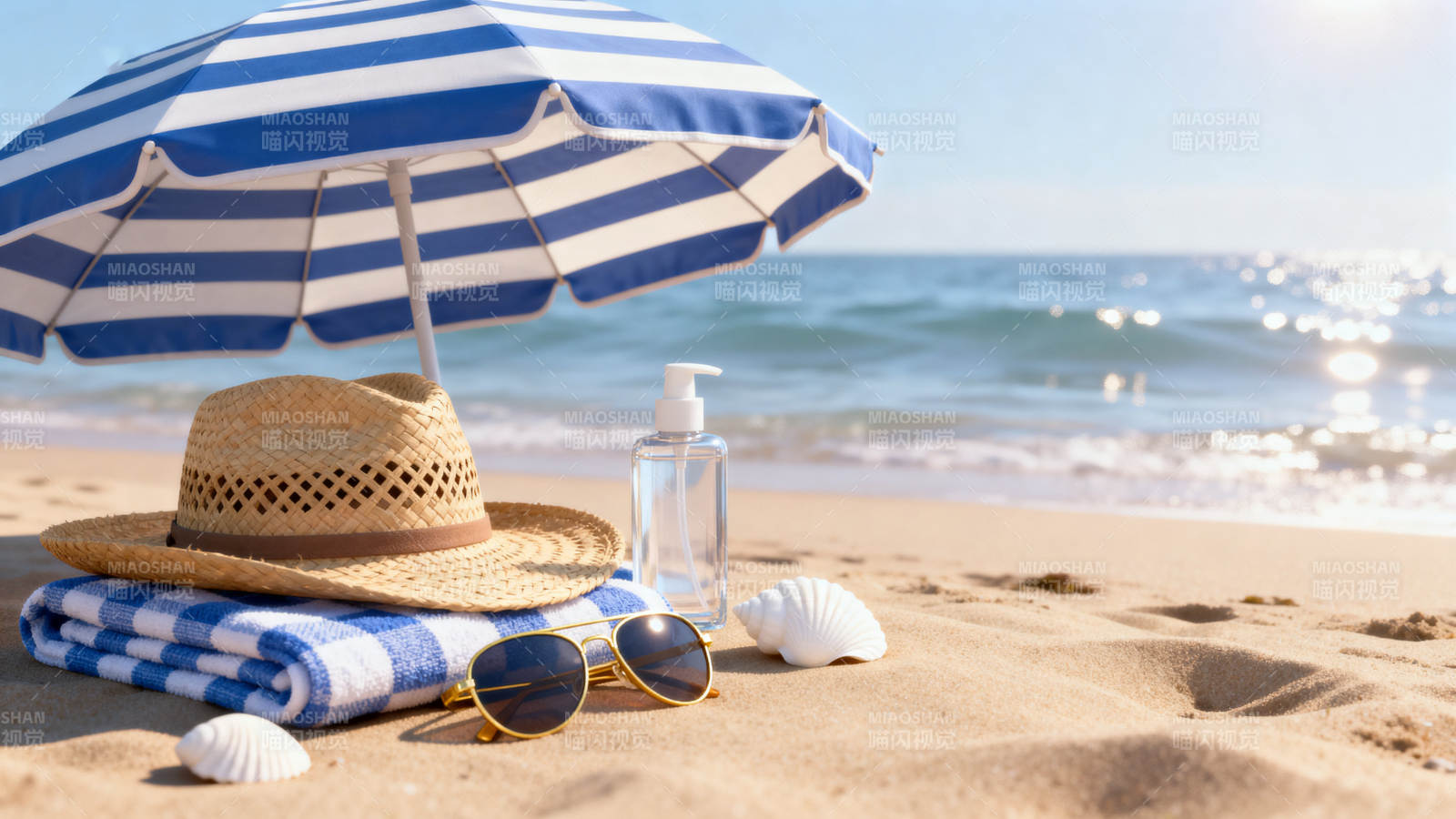 沙滩度假夏日海滩风景图片