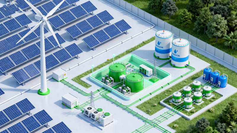 可再生能源制氢系统图片