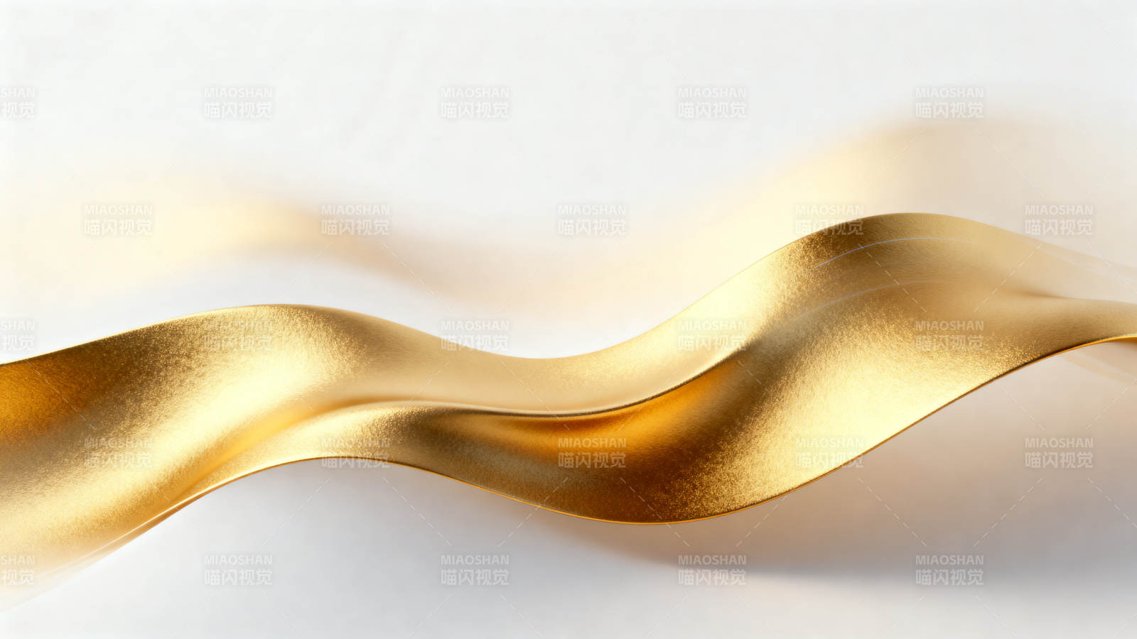 金色波浪抽象艺术背景图片