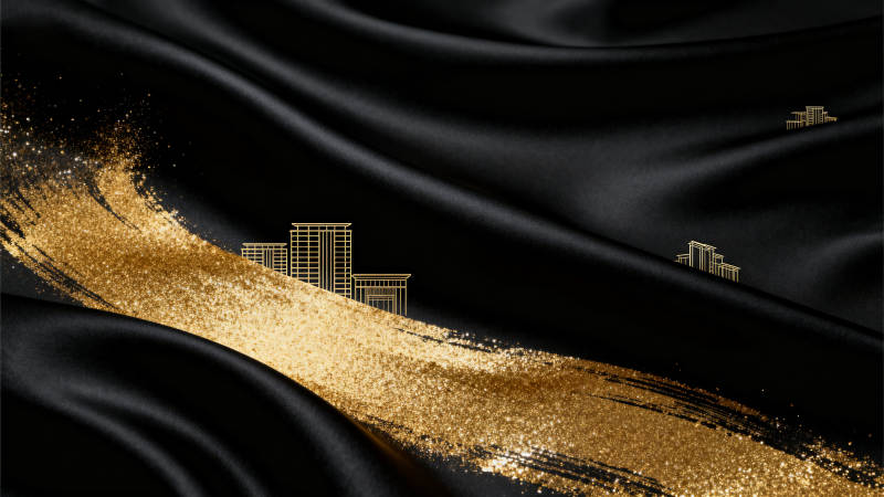黑金质感建筑背景设计图片