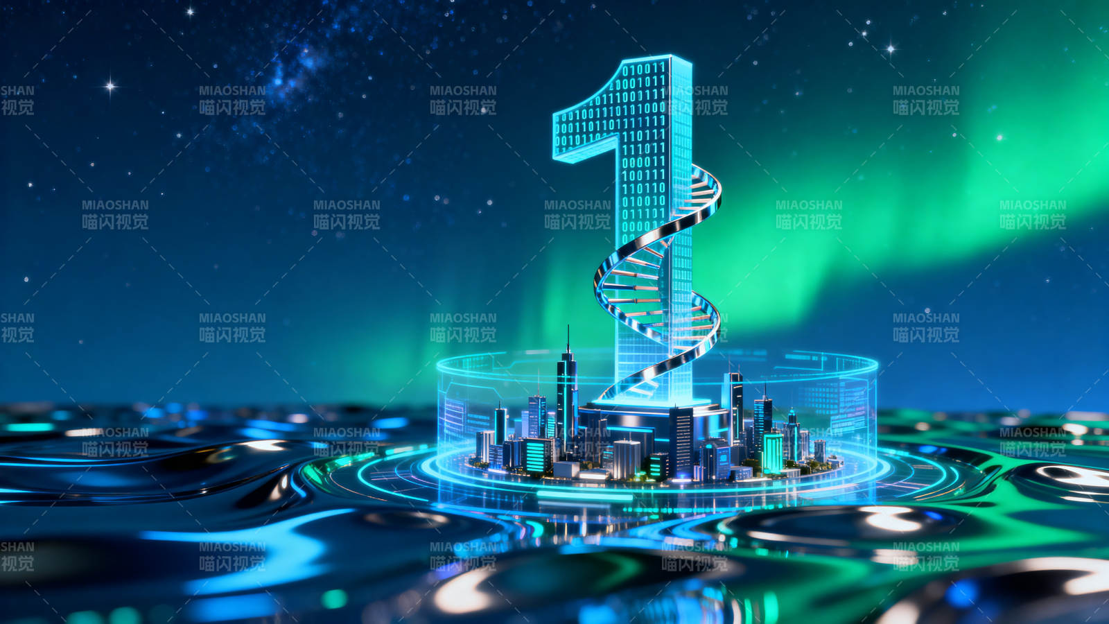 数字科技与城市未来图片