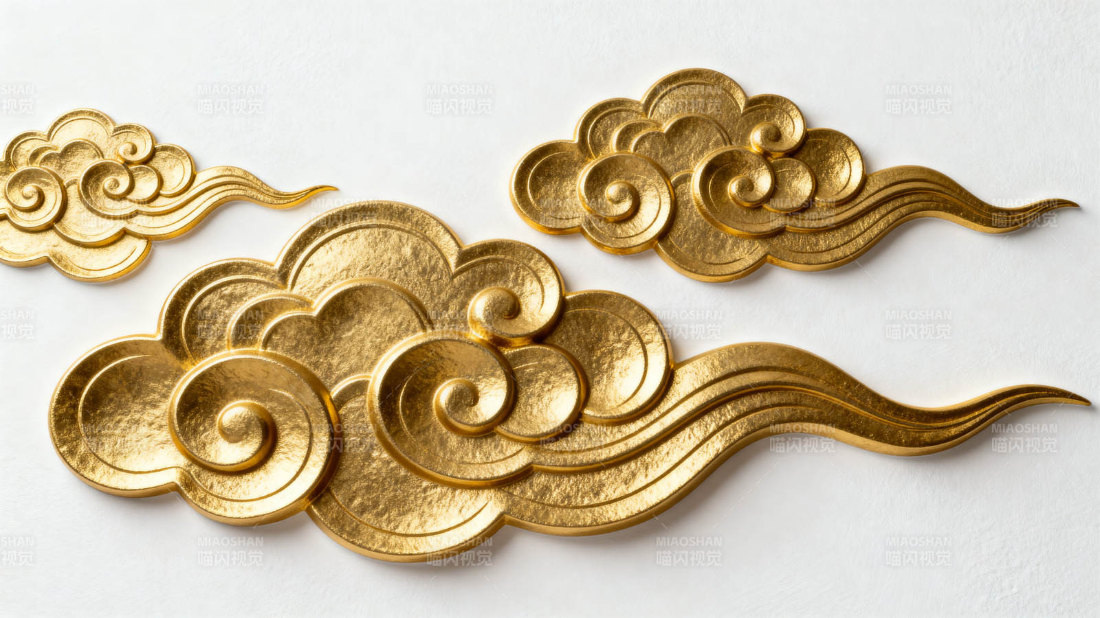 金色祥云装饰图案图片