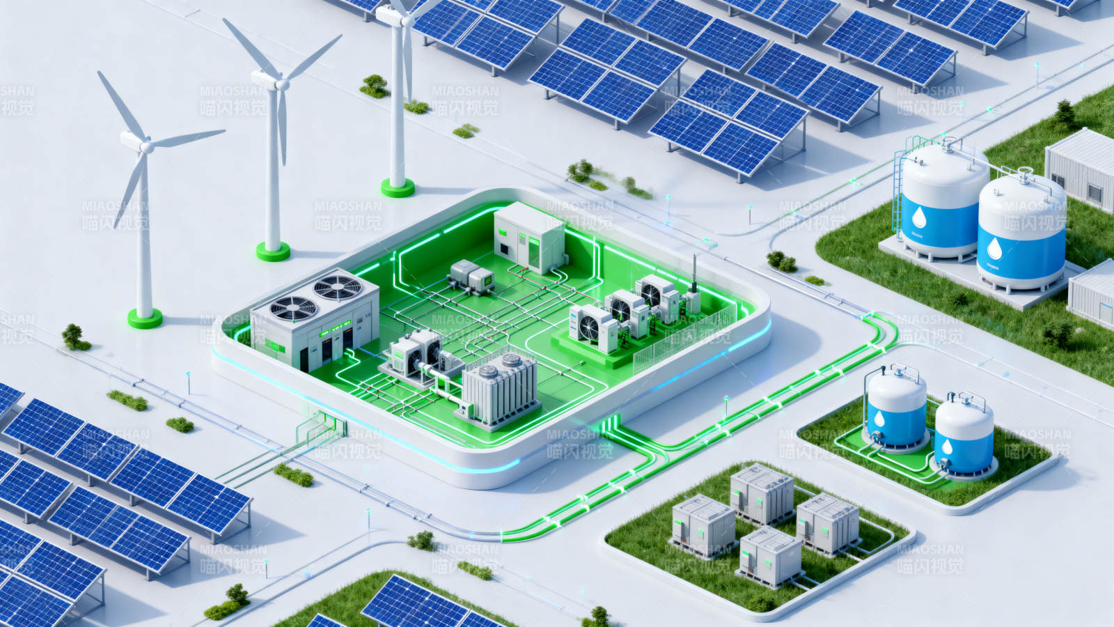 新能源发电与储能系统图片