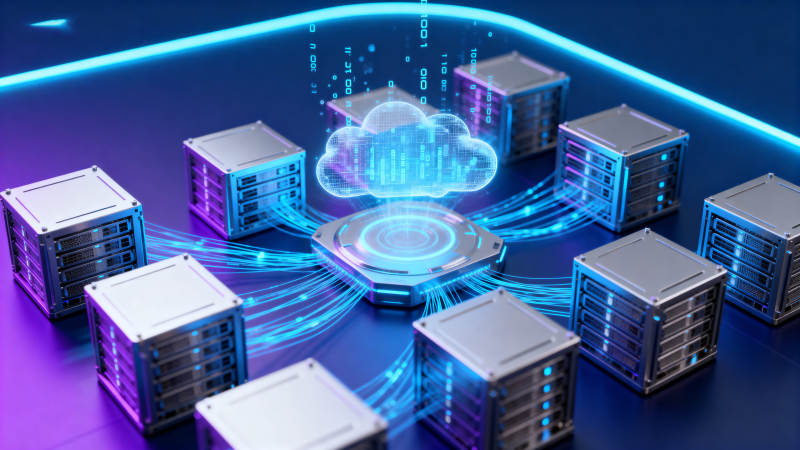 云计算数据中心服务器网络图片