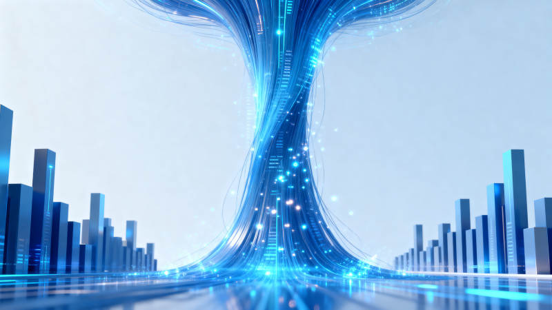 科技数据流抽象背景图片