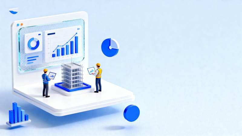 建筑数据分析科技场景图片