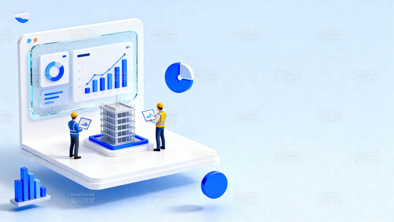 建筑数据分析科技场景图片