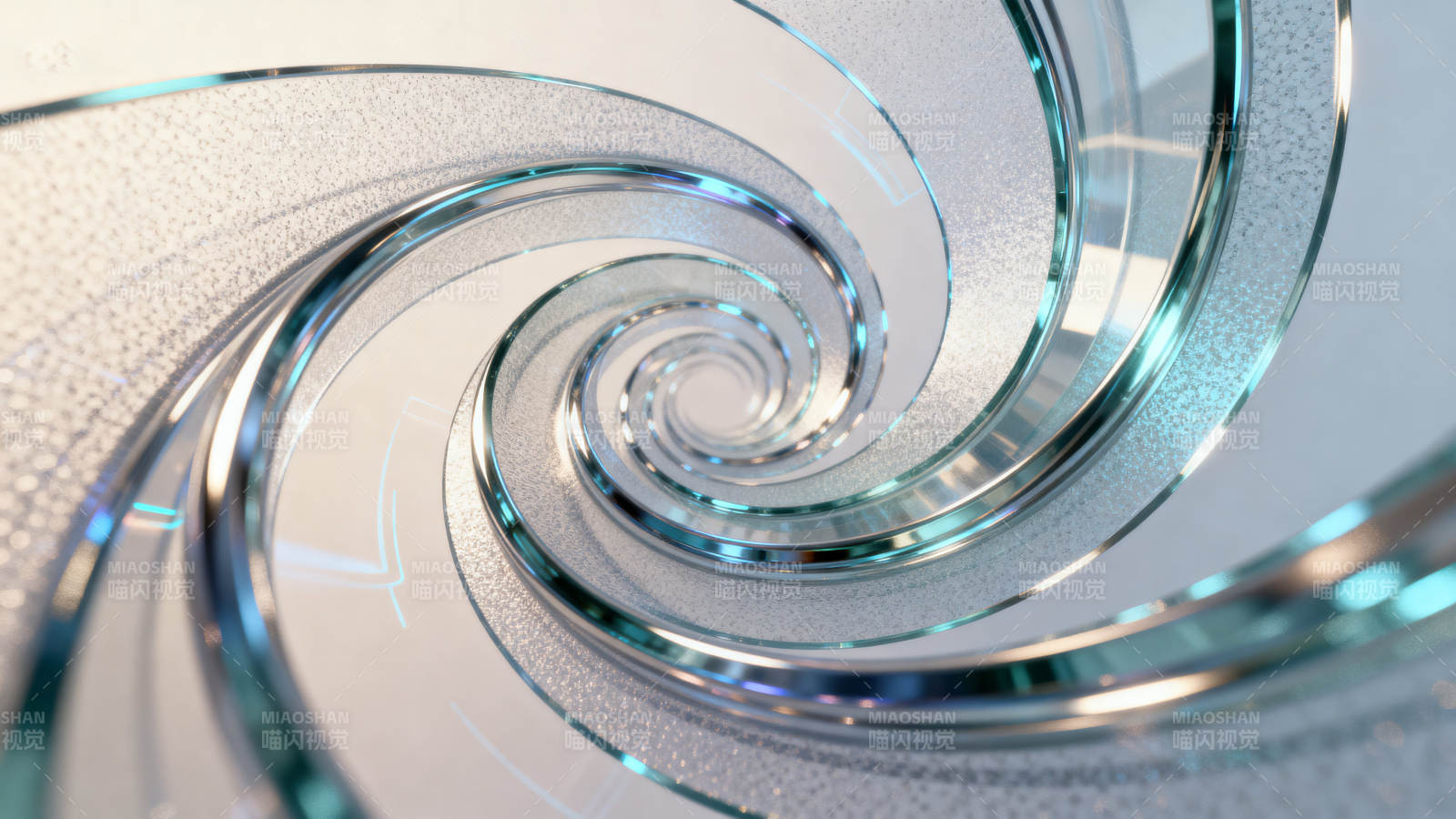螺旋玻璃科技感图片