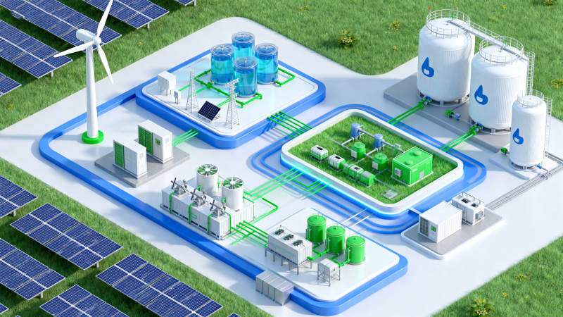 新能源绿色能源工厂图片