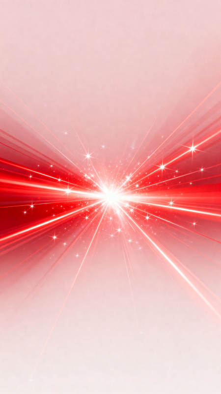 红色光束爆炸效果图片