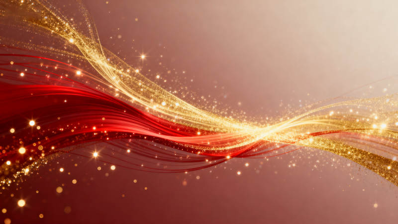 红金光效流动背景图片