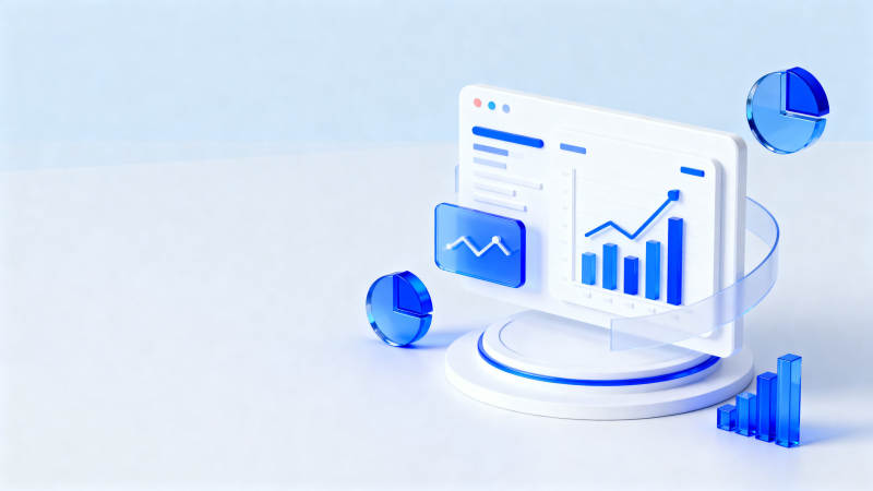 数据分析科技图表展示图片