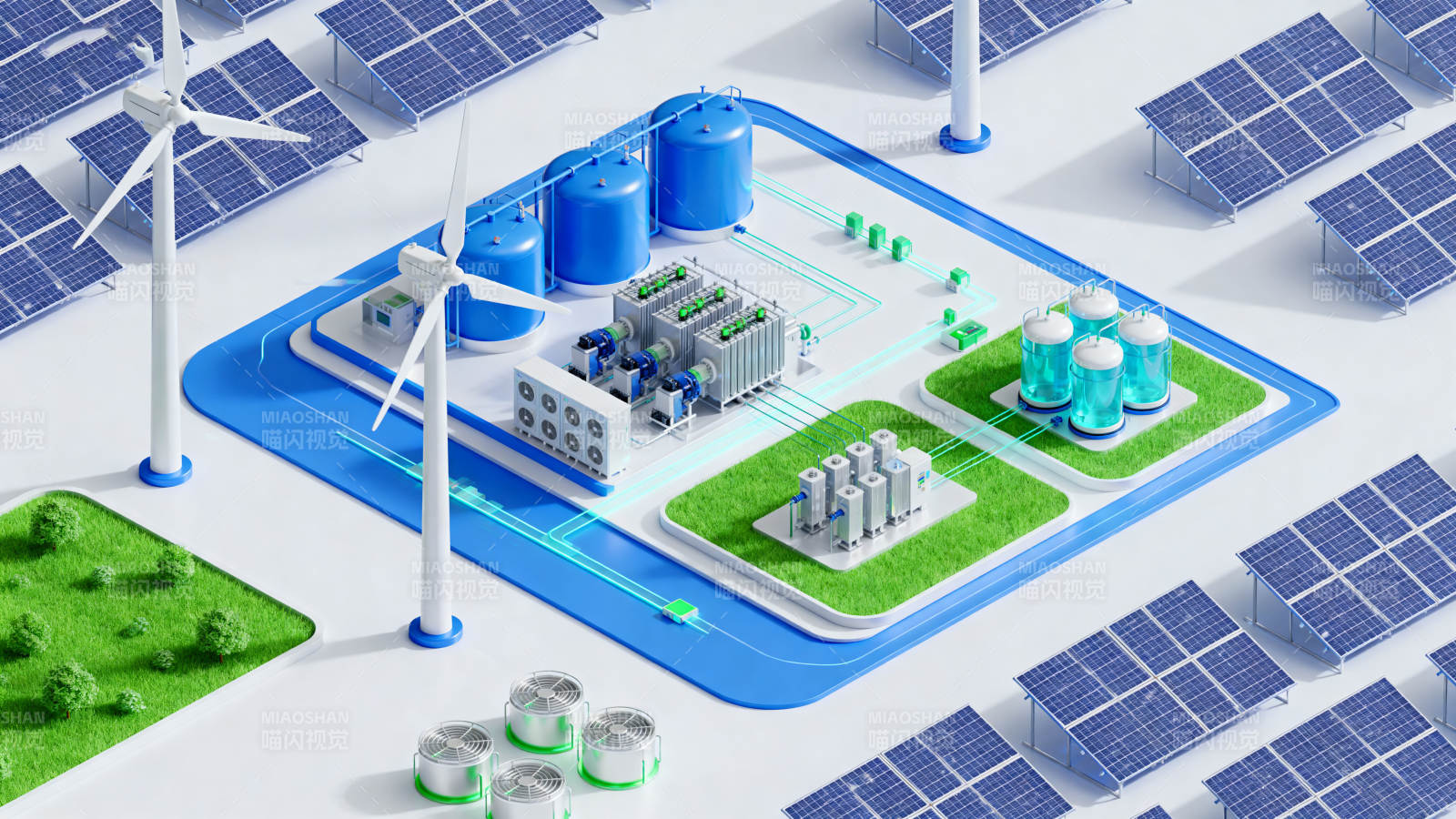 新能源发电与储能系统图片