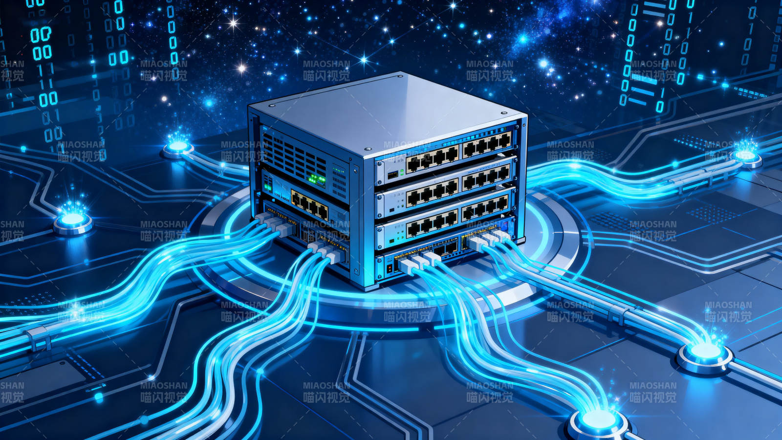 网络服务器数据传输科技图片