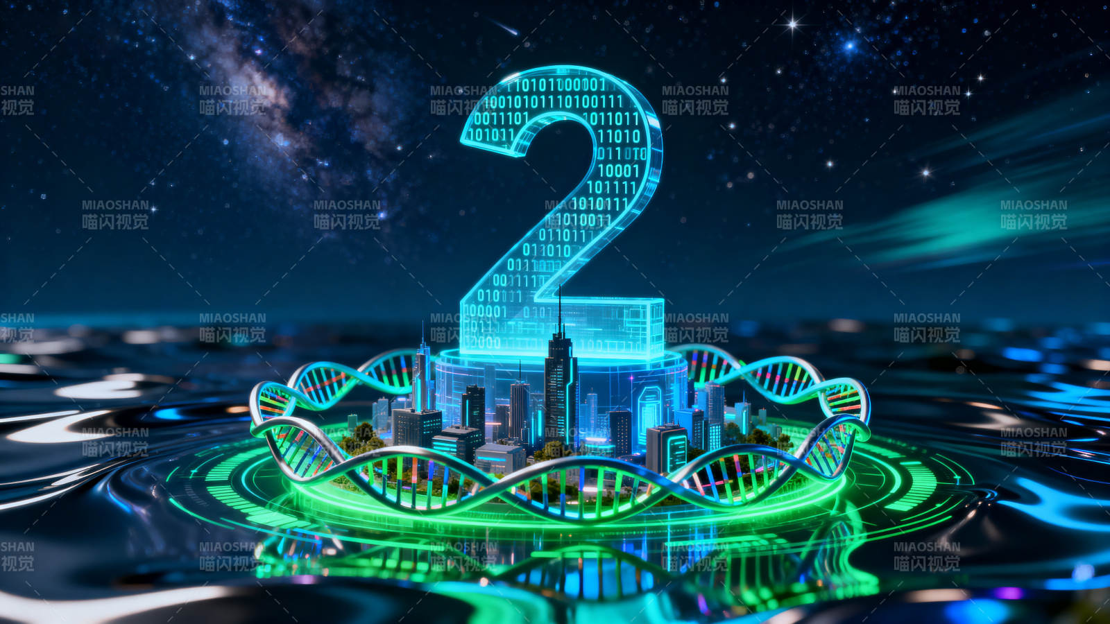 数字科技与城市未来图片