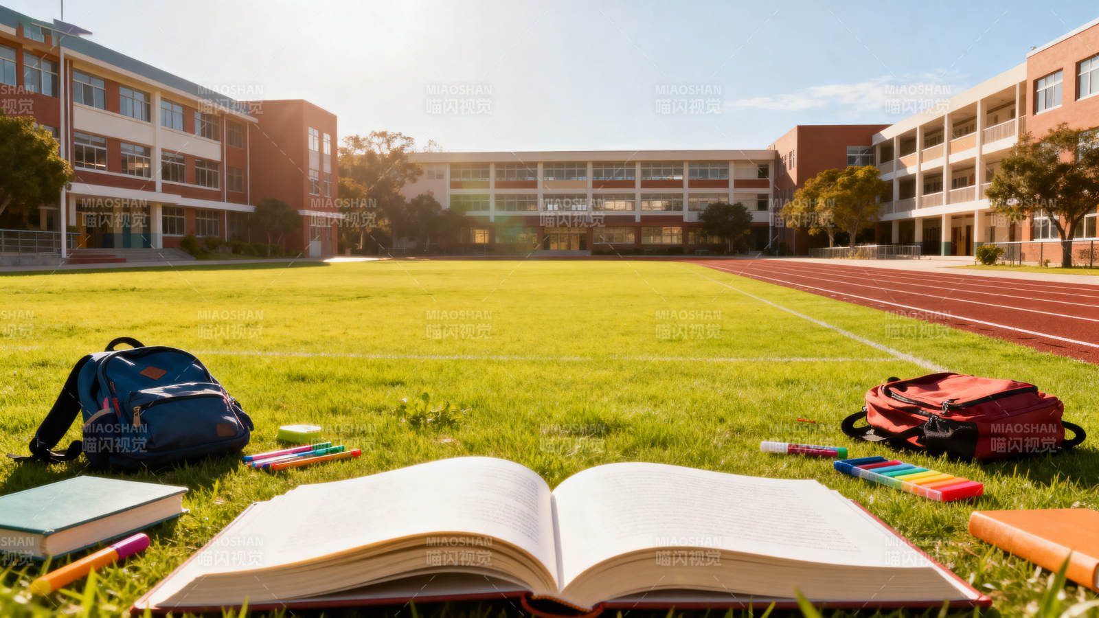 校园操场学习时光图片