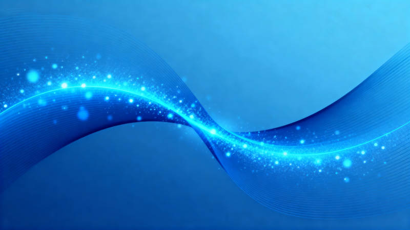 蓝色光波抽象背景图片