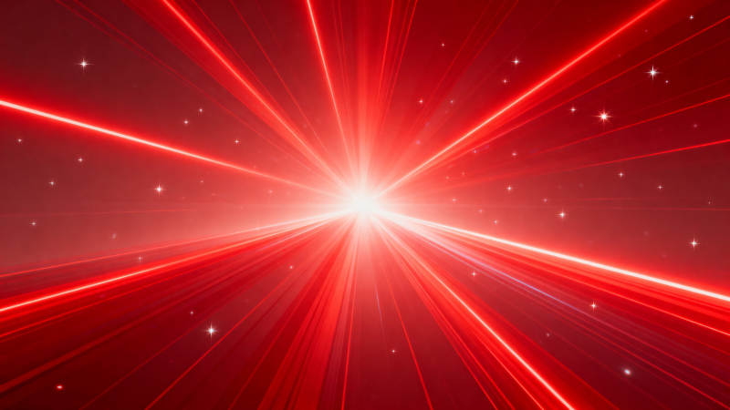 红色光束宇宙背景图片
