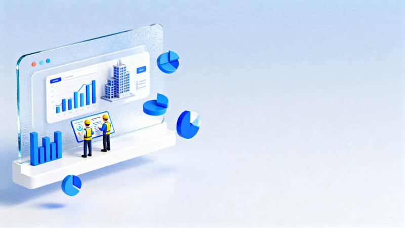 数据分析与建筑模型展示图片