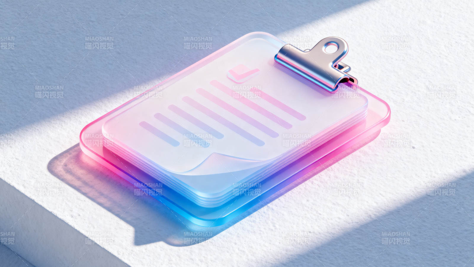 渐变色文件夹板图标设计图片