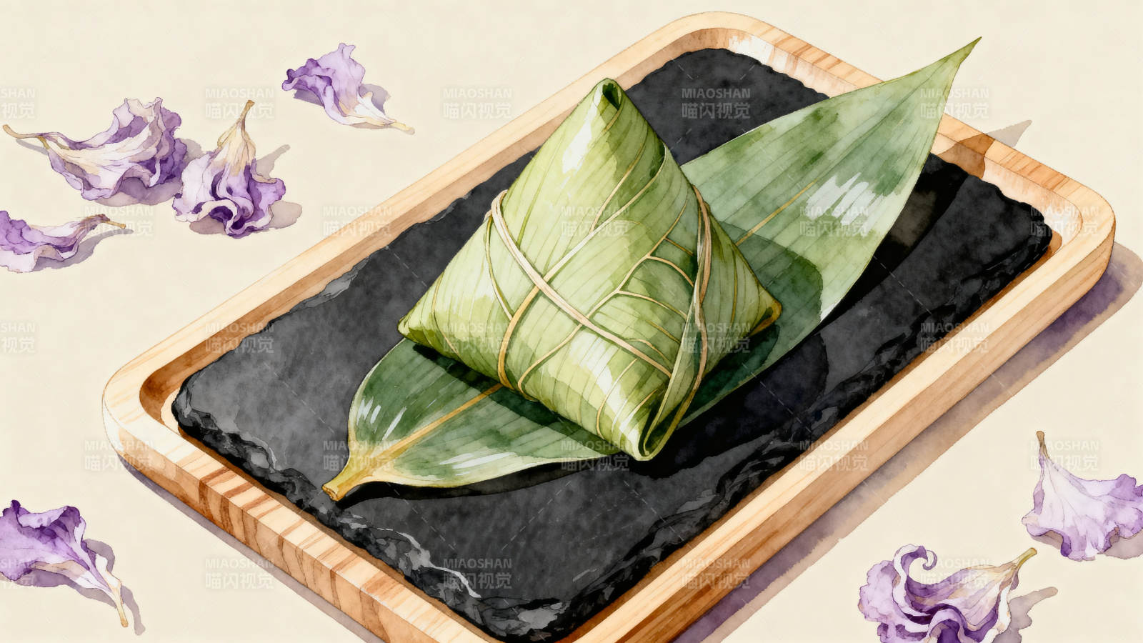 粽子竹叶传统美食图片