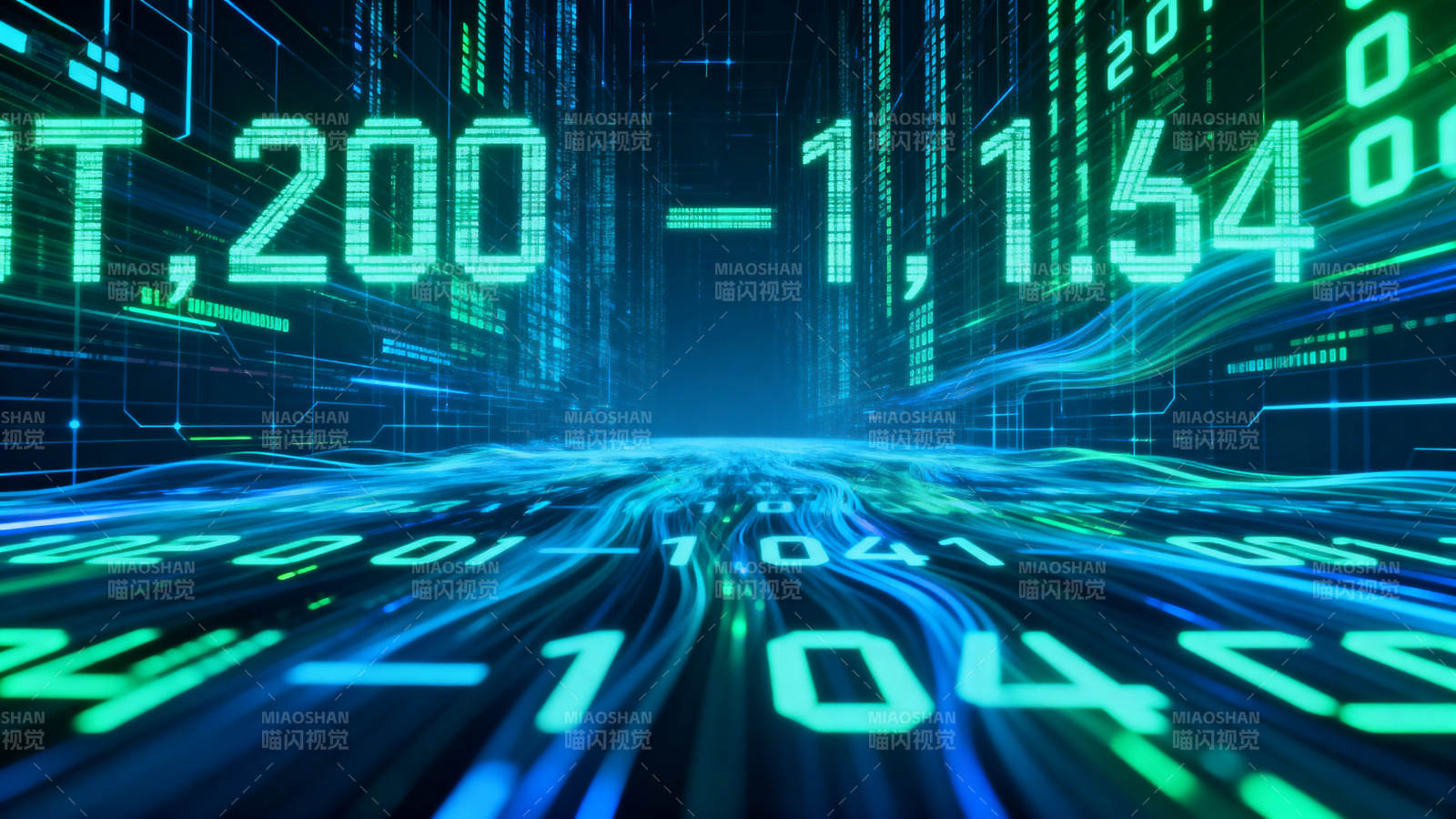 数字科技数据流图片