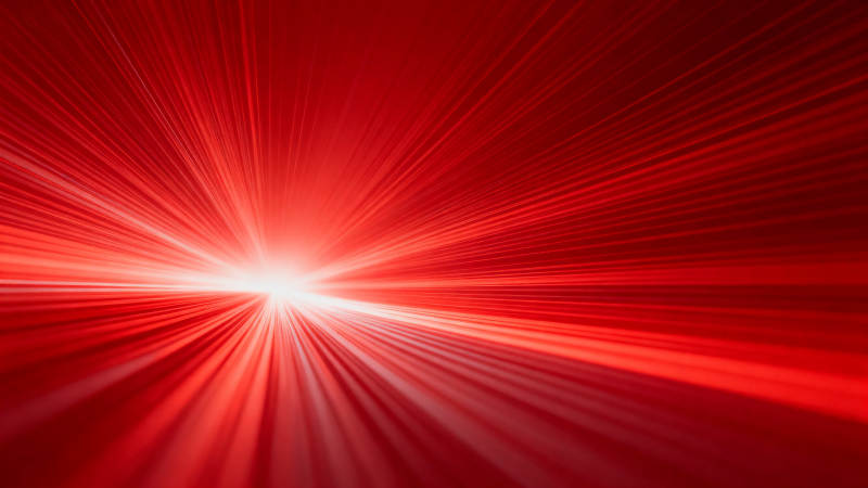 红色光束辐射背景图片