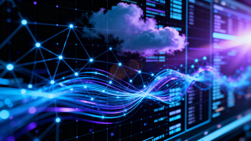 云计算数据网络科技背景图片