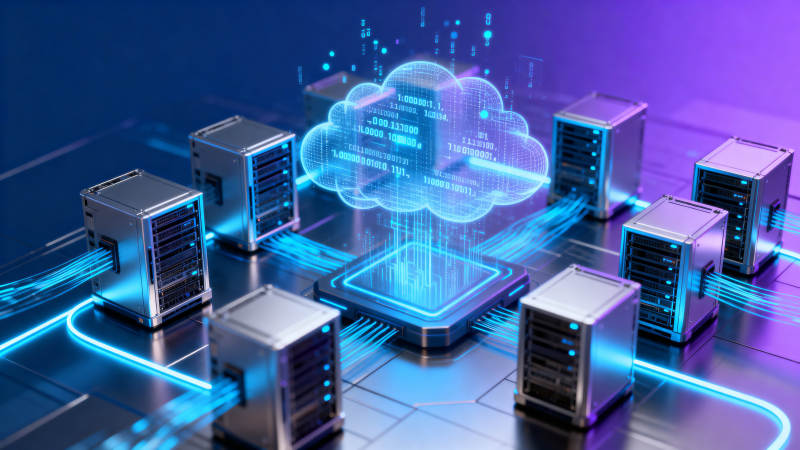 云计算数据中心服务器网络图片