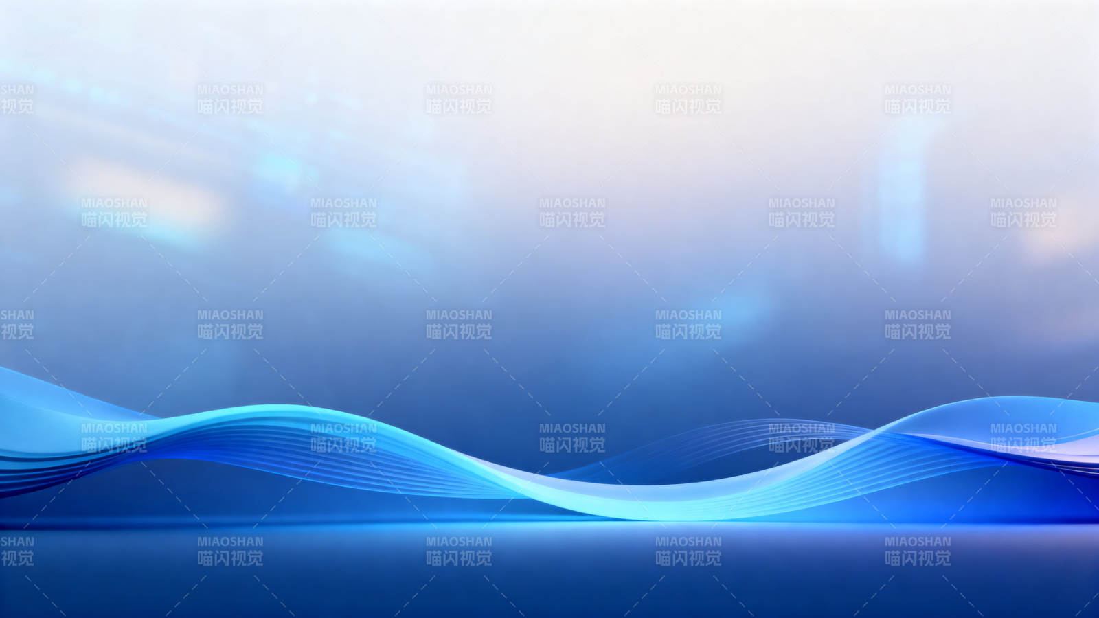 蓝色波浪抽象背景图片