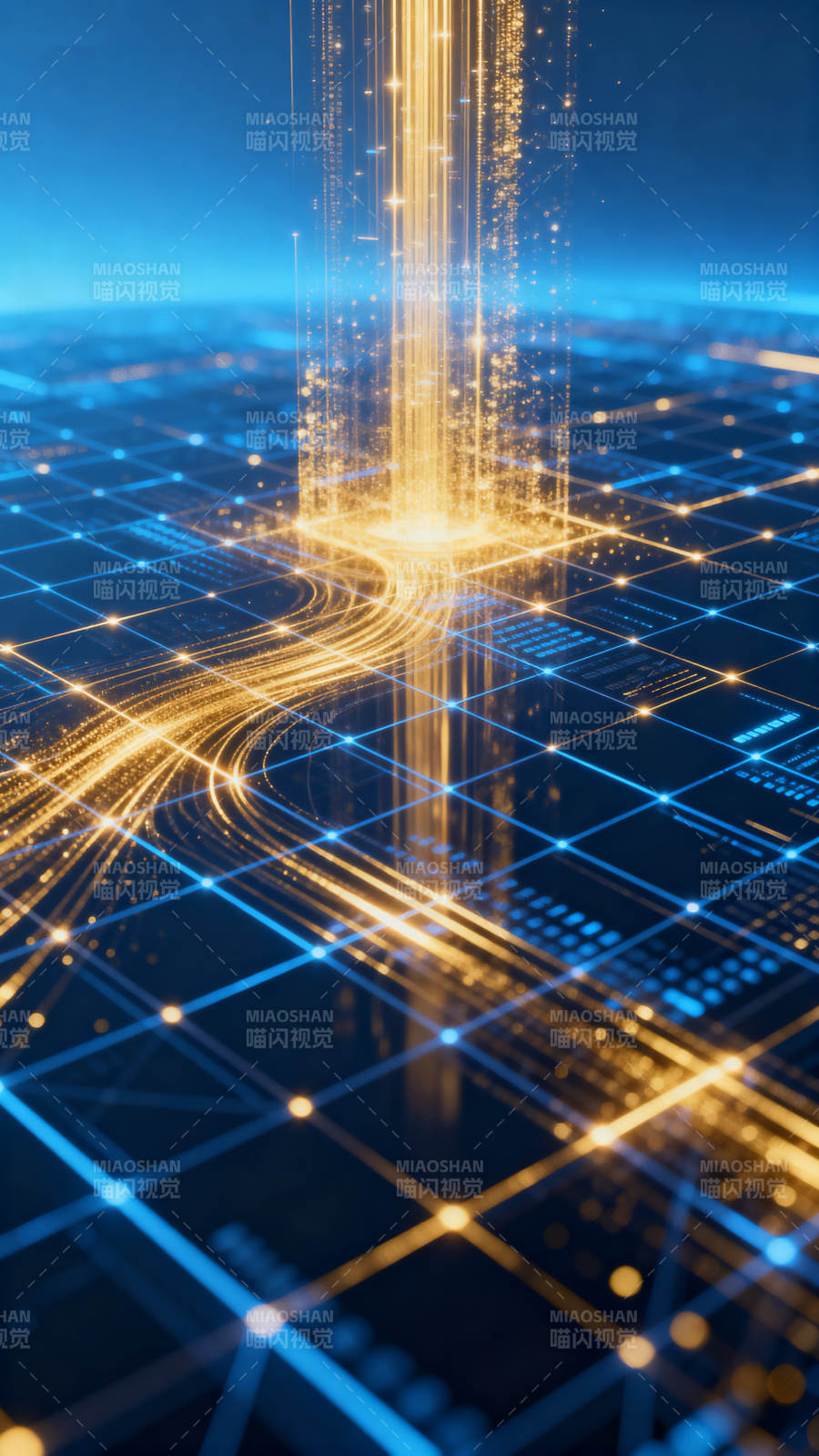 科技数据流网络空间图片
