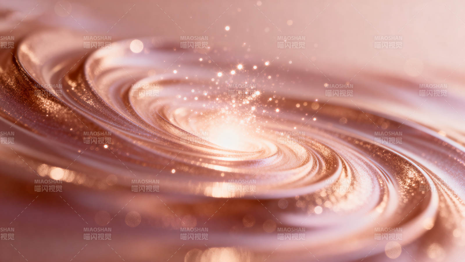 金色漩涡光点抽象艺术图片