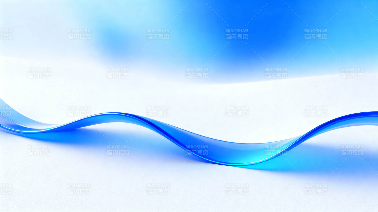 蓝色波浪抽象背景图片