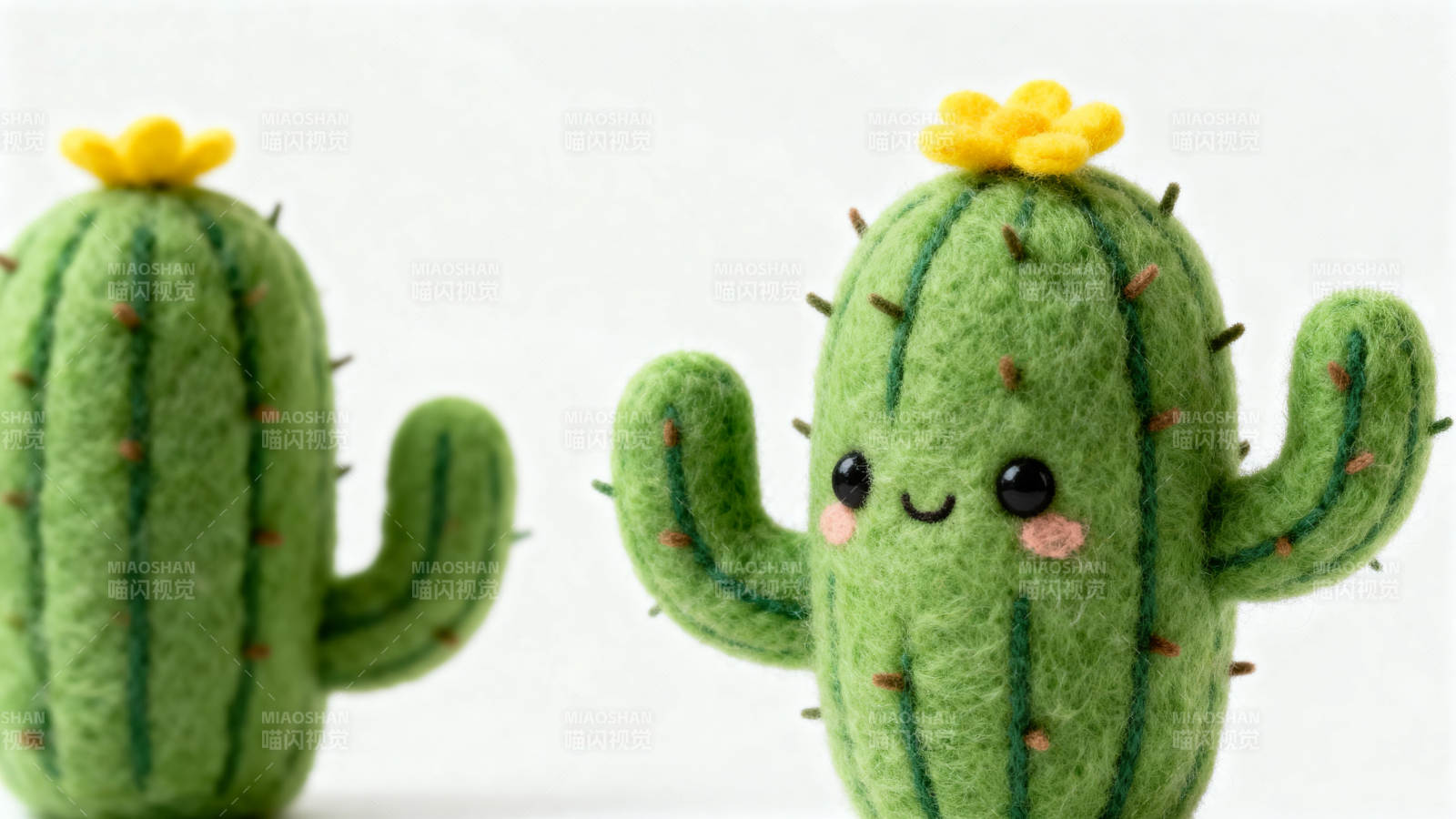 可爱仙人掌玩偶摆件图片
