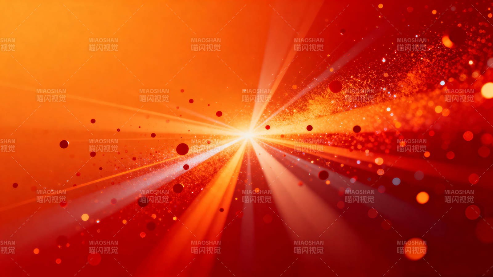 红色光束能量爆发图片